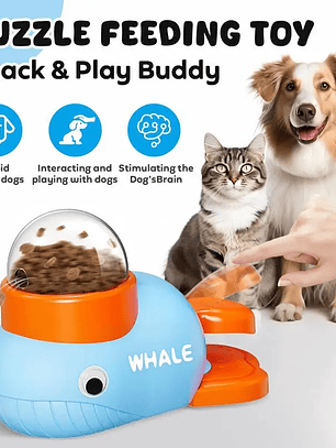 Dispensador de golosinas para perros y gatos, juguete antideslizante, rompecabezas lento, dispensador de golosinas interactivo, comedero automático, juguetes para entrenamiento de mascotas.