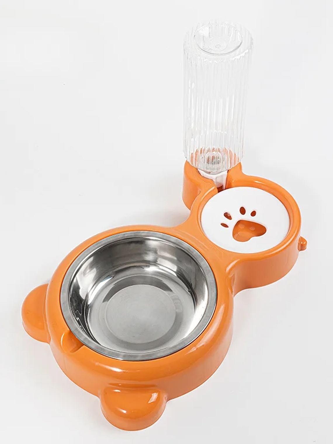 Dispensador de agua para mascotas, para gatos y perros, almacenamiento automático de agua, tazón de comida para mascotas, contenedor de comida con bebedero, suministros para mascotas 5