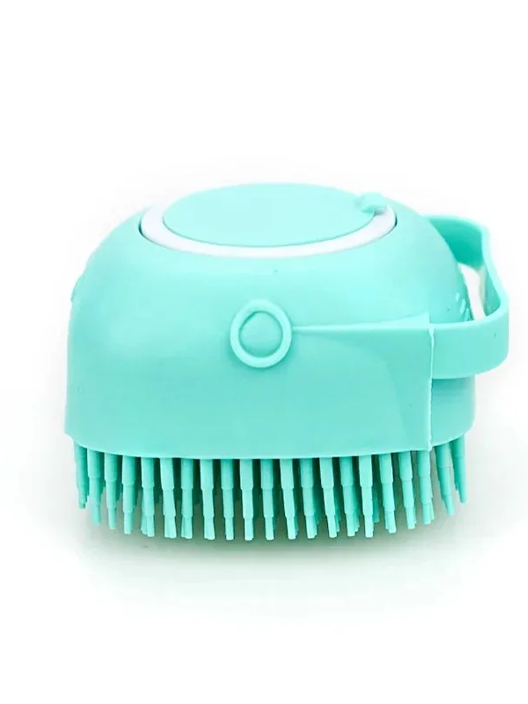 Cepillo de baño para mascotas, perros y gatos, guante de silicona suave para masaje, limpieza de patas, herramientas de baño con jabón y champú. 5
