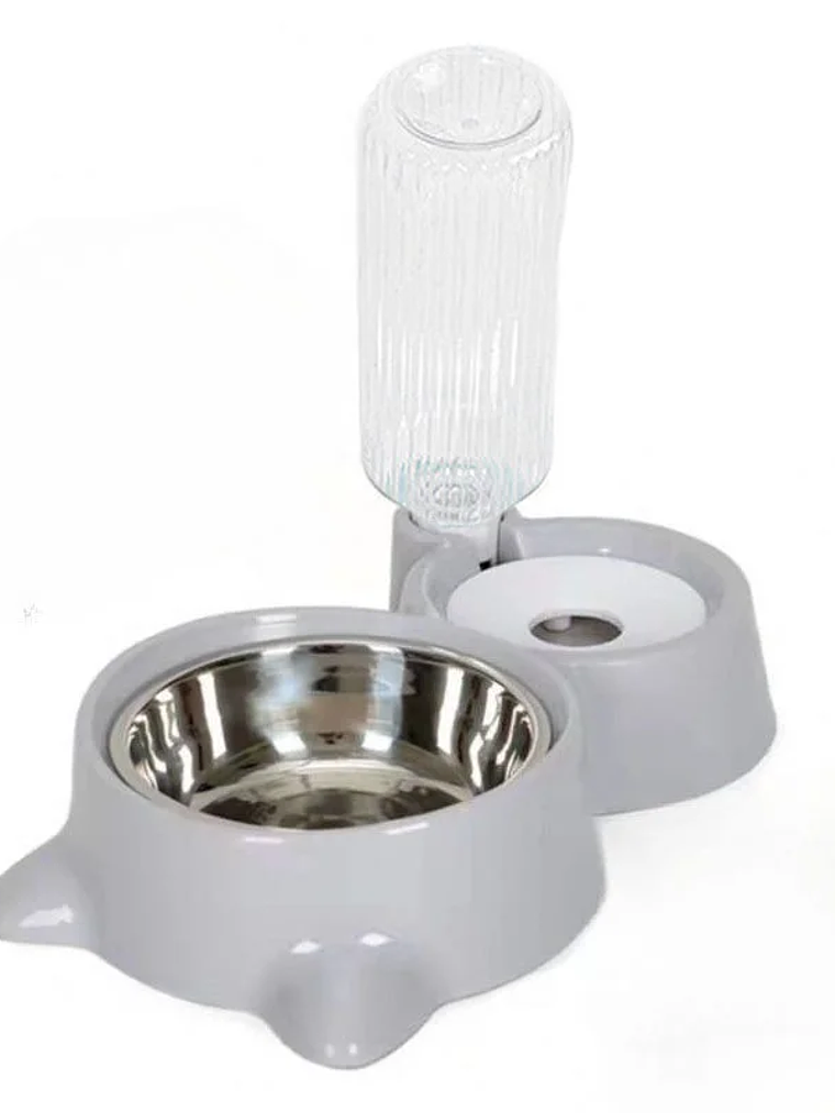 Dispensador de agua para mascotas, para gatos y perros, almacenamiento automático de agua, tazón de comida para mascotas, contenedor de comida con bebedero, suministros para mascotas 8
