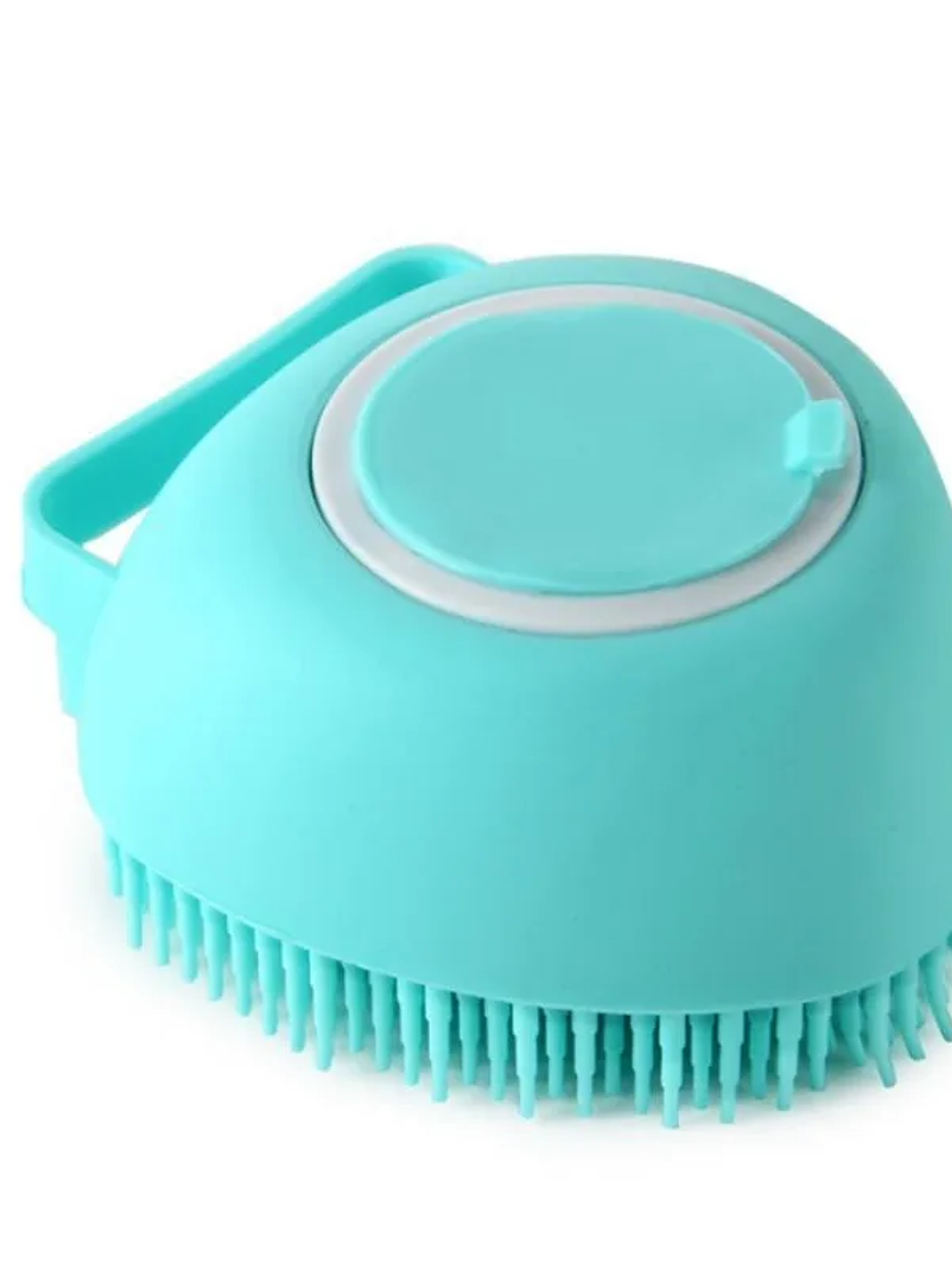 Cepillo de baño para mascotas, perros y gatos, guante de silicona suave para masaje, limpieza de patas, herramientas de baño con jabón y champú. 7