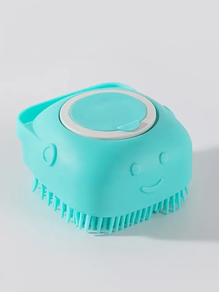 Cepillo de baño para mascotas, perros y gatos, guante de silicona suave para masaje, limpieza de patas, herramientas de baño con jabón y champú. 10