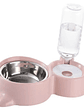 Dispensador de agua para mascotas, para gatos y perros, almacenamiento automático de agua, tazón de comida para mascotas, contenedor de comida con bebedero, suministros para mascotas - Miniatura 15