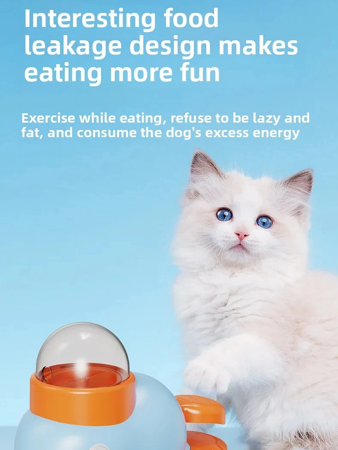 Dispensador de golosinas para perros y gatos, juguete antideslizante, rompecabezas lento, dispensador de golosinas interactivo, comedero automático, juguetes para entrenamiento de mascotas. 20