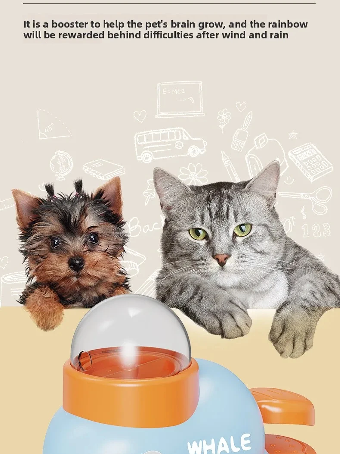 Dispensador de golosinas para perros y gatos, juguete antideslizante, rompecabezas lento, dispensador de golosinas interactivo, comedero automático, juguetes para entrenamiento de mascotas. 24