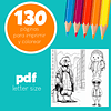 130 PAGINAS PARA COLOREAR ( ANIMALES ELEGANTES)