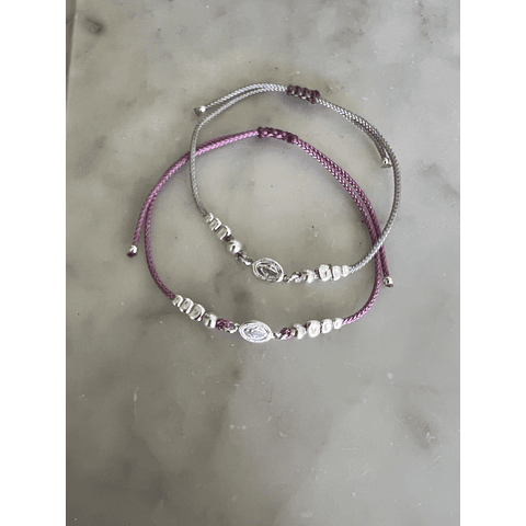 Pulsera Virgen Plata