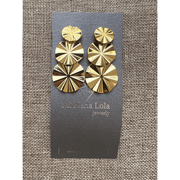 Aros Discos Acero Dorado