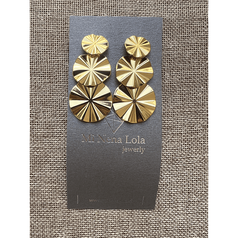 Aros Discos Acero Dorado