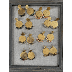 Aros Piedras Baño Oro