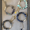 Pulsera Piedras Naturales Cadenas Acero