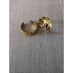 Anillos Piedras Baño Oro