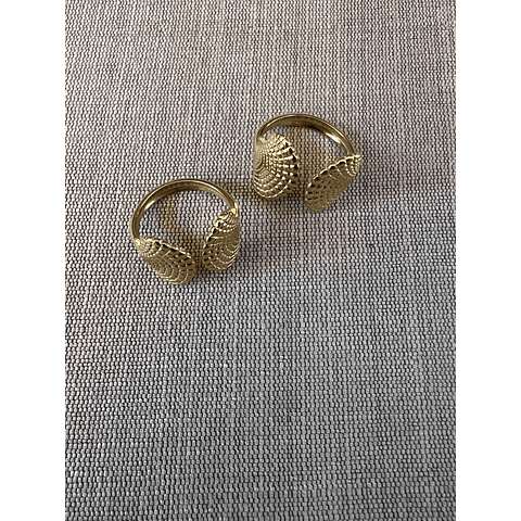 Anillos Piedras Baño Oro