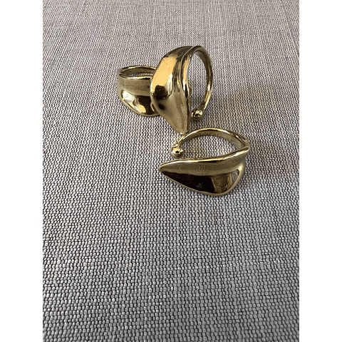 Anillos Piedras Baño Oro