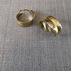 Anillos Piedras Baño Oro