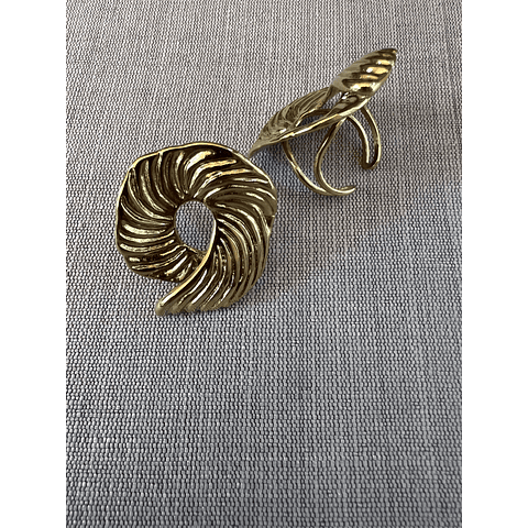 Anillos Piedras Baño Oro