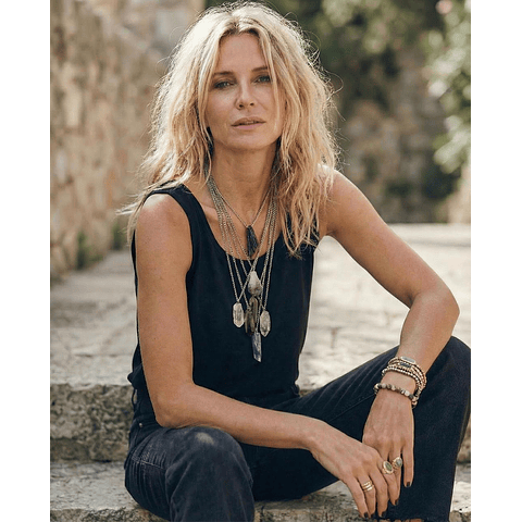 Collar Largo Piedras Naturales