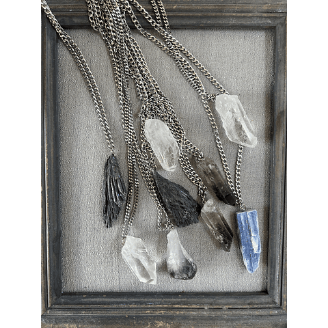 Collar Largo Piedras Naturales