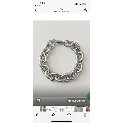 Pulsera Acero Gruesa