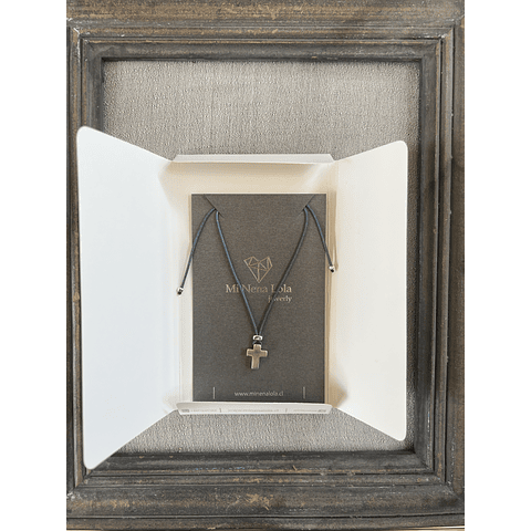 Collares Hilo Cruz Plata