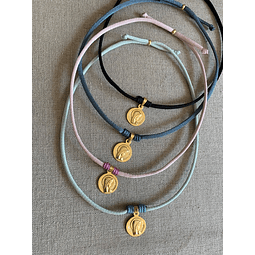 Collar Virgen Niña Bronce