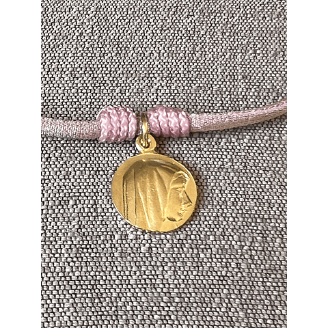 Collar Virgen Niña Bronce