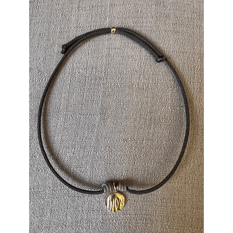 Collar Virgen Niña Bronce