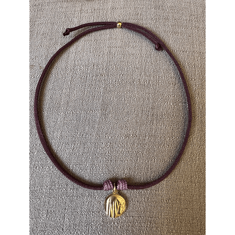 Collar Virgen Niña Bronce