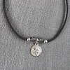Collar Elasticado Virgen Niña Plata
