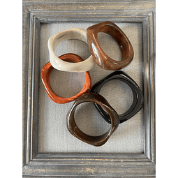 Pulsera Acrílico Colores Tierra