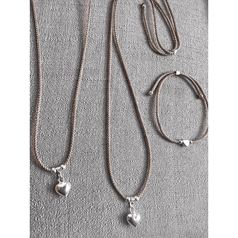 Collar Corazón Plata
