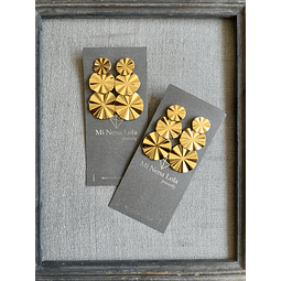 Aros Discos Acero Dorado