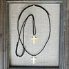 Collares Cruz Plata Cordel