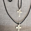Collares Cruz Verbo Plata Cordel
