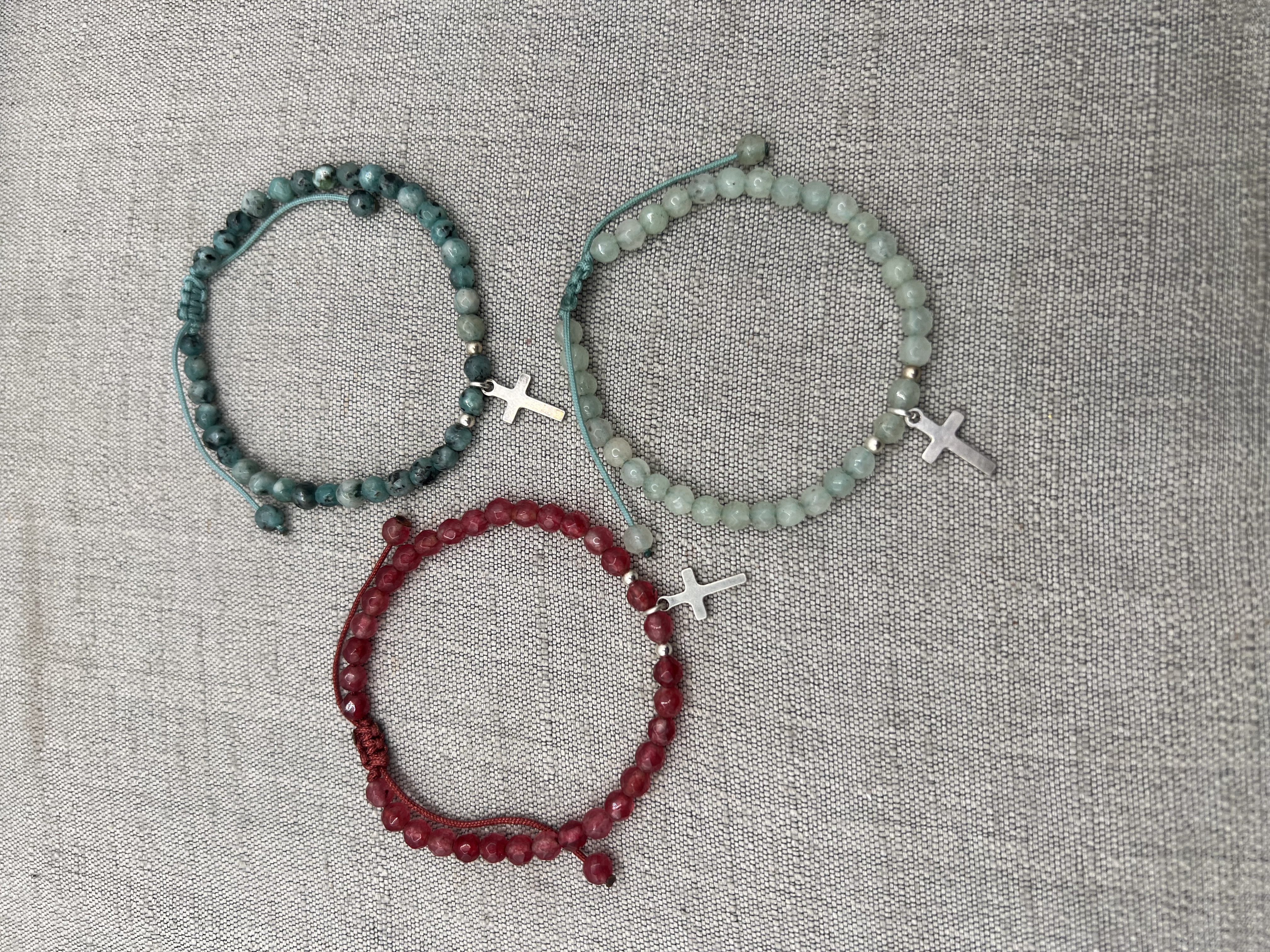 Pulsera Cruz Piedras