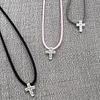 Collares Choker Cruz Plata y Circones 
