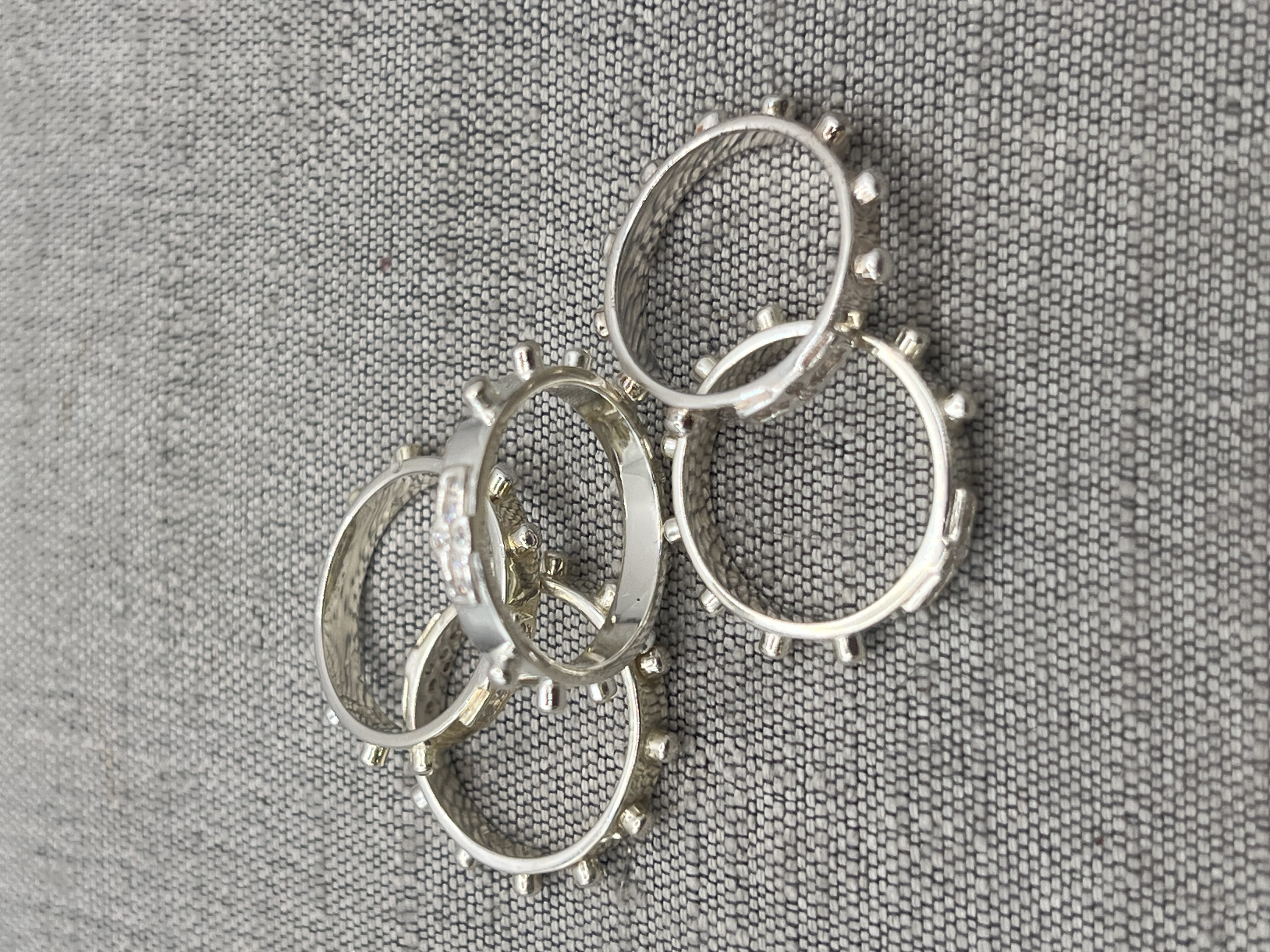 Anillo Denario de Plata Cruz Circones