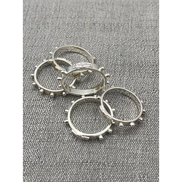 Anillo Denario de Plata Cruz Circones