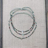 Collar Cristales Cruz de Plata y Circones 