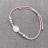 Pulsera Virgen topes plata