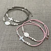 Pulsera Virgen topes plata