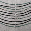 Collar Cristales Cruz de Plata y Circones 