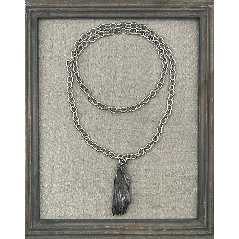 Collar Grueso Largo Piedras Naturales