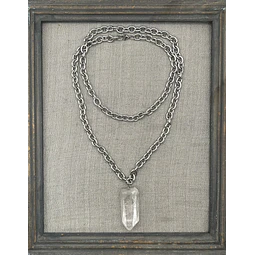 Collar Grueso Largo Piedras Naturales