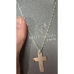 Collares Cruz Plata Cadena Plata