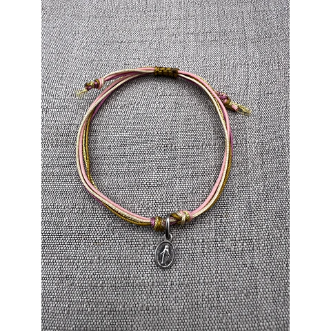 Pulsera Colores Virgen de los Rayos Plata