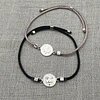 Pulsera Espíritu Santo y topes Plata 