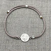Pulsera Espíritu Santo y topes Plata 