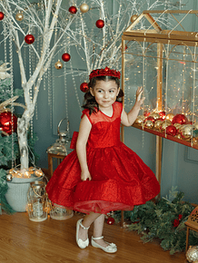 Vestido Minnie Perlitas 