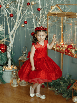 Vestido Minnie Perlitas 